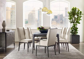 Embrace modern elements in your dining space.